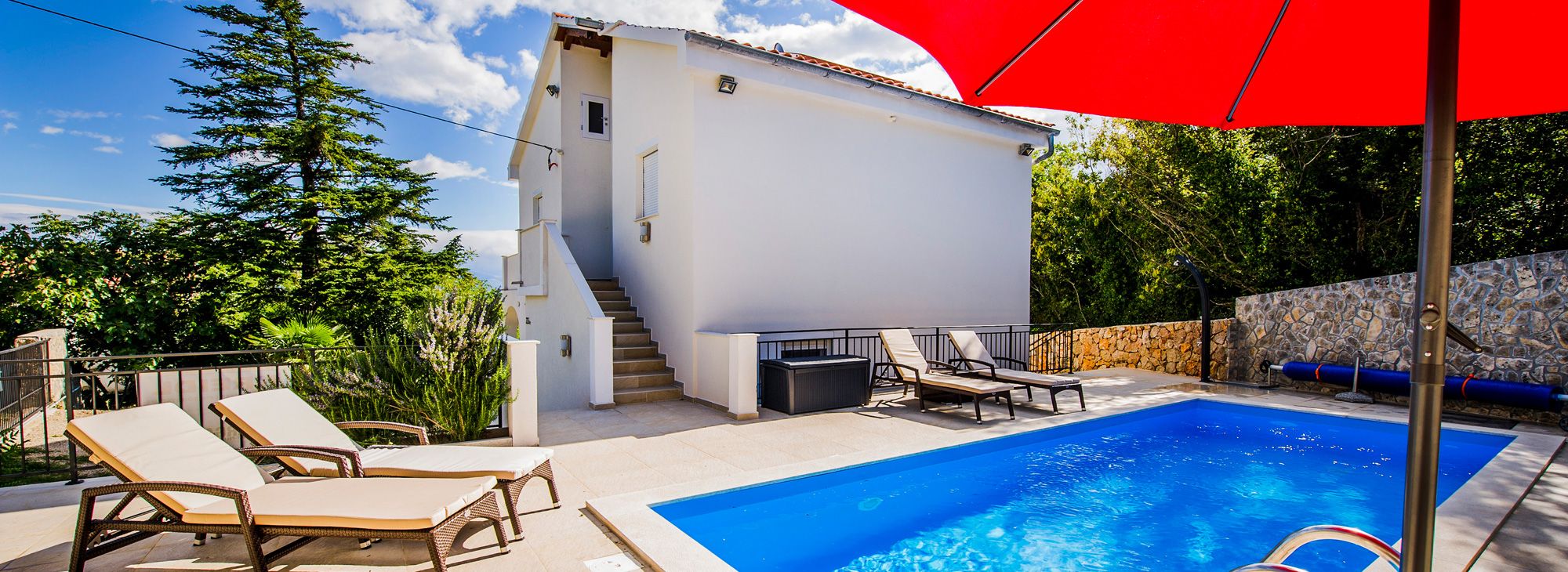 Pool zum Genießen - Villa Eva, Krk, Kroatien Villa Eva, Krk, Kroatien - unser Pool